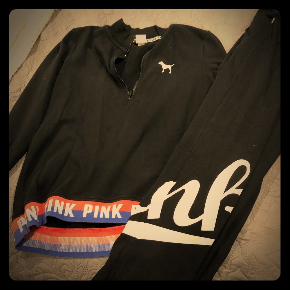 Pink sweat pants
